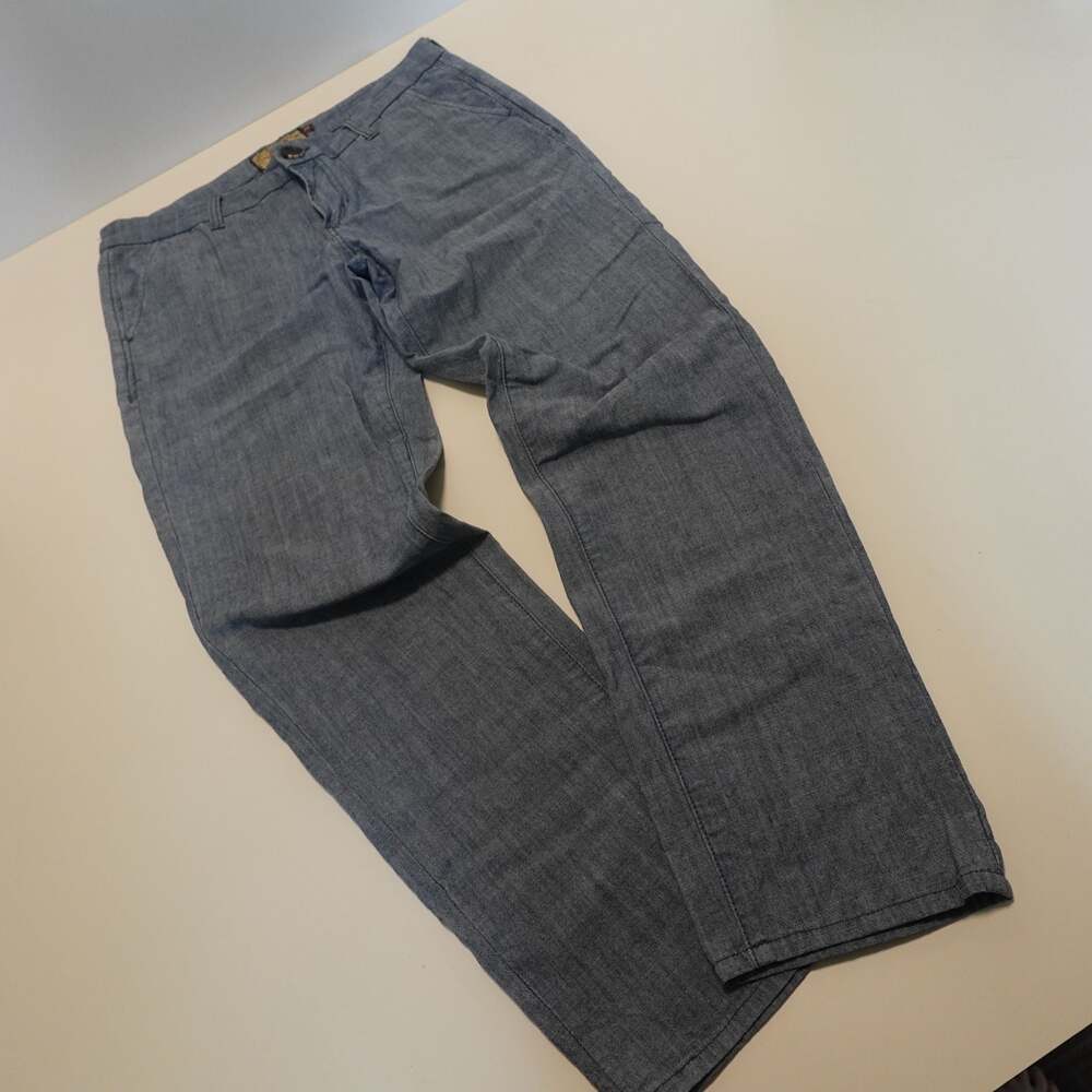 Dear John American Standard Modern Luxury Gray Chambray Trousers